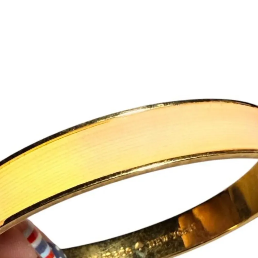 Kate Spade New York Margarita Walked Into A Bar Idiom Enamel Bangle Bracelet - Picture 5 of 7